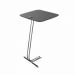 Mesa de Apoio para Sofá Concreto com Base em Metal Cromado