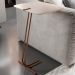 Mesa de Apoio para Sofá Off White com Base em Metal Café