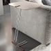 Mesa de Apoio para Sofá Off White com Base em Metal Cromado