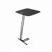 Mesa de Apoio para Sofá Preto com Base em Metal Preto