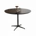 Mesa de Jantar Sofia MDF Laqueado Preto 90 cm Pé em Metal Preto