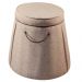 Puff Catar Decorativo Jacquard Niagara Bege