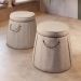Puff Catar Decorativo Jacquard Niagara Bege