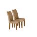  Kit 02 Cadeiras Sala de Jantar Larissa New MDF Moveis Leifer Freijó, Joli Gold