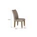  Kit 04 Cadeiras Sala de Jantar Larissa New MDF Moveis Leifer Braúna, Animale Cappuccino 