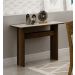 Aparador Tampo MDF/Vidro Florença New Leifer Móveis Braúna/Off White