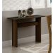 Aparador Tampo MDF/Vidro Florença New Leifer Móveis Braúna/Preto