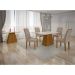 Aparador Tampo MDF/Vidro Pampulha New Leifer Moveis Freijó/Off White, Copo com vidro