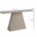 Aparador Tampo MDF/Vidro Pampulha New Leifer Moveis Off White, Reto com vidro