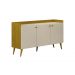 Buffet Clara 3 Portas Leifer Moveis Freijó/Off White