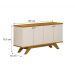 Buffet Ilheus 4 Portas 1 Gaveta 1 Prateleira Moveis Leifer Freijó/Off White