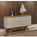Buffet Ilheus 4 Portas 1 Gaveta 1 Prateleira Moveis Leifer Freijó/Off White