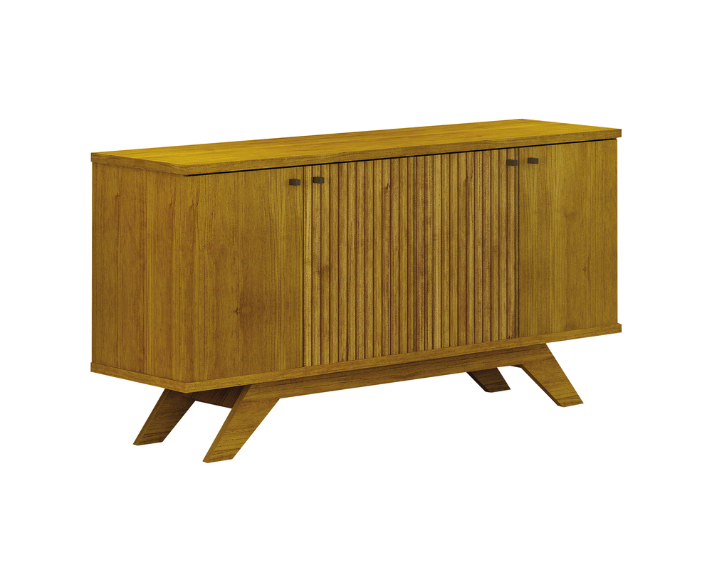 Buffet Ilheus 4 Portas 1 Gaveta 1 Prateleira Moveis Leifer Freijó/Off White