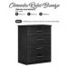 Cômoda Rubi Bronze 4 Gavetas Leifer Branco