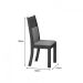 Cadeira Havai Premium MDF Moveis Leifer Braúna, Pena Palha