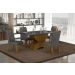 Conjunto Sala de Jantar Atenas Mesa Freijo/Chumbo 1,20m C/ 4 Cadeiras Joli Chumbo Moveis Leifer Freijó/Chumbo