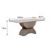 Conjunto Sala de Jantar Atenas Mesa Off White/Freijo/Off White 1,80m C/ 6 Cadeiras Joli Terracota Moveis Leifer Off White/Freijó/Off White