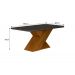 Conjunto Sala de Jantar Ilheus Mesa Freijo/Chumbo 1,80m C/ 06 Cadeiras Joli Chumbo Moveis Leifer Freijó/Chumbo