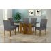 Conjunto Sala de Jantar Lorena Mesa Freijo/Chumbo 160cm C/ 06 Cadeiras Joli Chumbo Moveis Leifer Freijó/Chumbo
