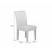 Conjunto Sala de Jantar Lorena Mesa Freijo/Chumbo 160cm C/ 06 Cadeiras Joli Chumbo Moveis Leifer Freijó/Chumbo