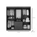 Guarda Roupa Belem 4 Portas 3 Gavetas C/Espelho Leifer Freijó/Off White