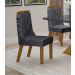 Kit 02 Cadeiras Sala de Jantar Agata Madeira Moveis Leifer Freijó, Joli Chumbo