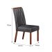 Kit 02 Cadeiras Sala de Jantar Atenas Premium Madeira Moveis Leifer Freijó, Joli Chumbo