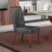 Kit 02 Cadeiras Sala de Jantar Atenas Premium Madeira Moveis Leifer Freijó, Joli Chumbo
