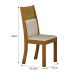 Kit 02 Cadeiras Sala de Jantar Havai Premium MDF Moveis Leifer Freijó, Pena Palha