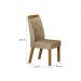 Kit 02 Cadeiras Sala de Jantar Ilheus MDF Moveis Leifer Freijó, Joli Gold