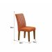 Kit 02 Cadeiras Sala de Jantar Lavinia MDF Moveis Leifer Freijó, Joli Terracota