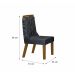 Kit 04 Cadeiras Sala de Jantar Agata MDF Leifer Moveis Freijó, Joli Chumbo