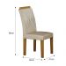 Kit 04 Cadeiras Sala de Jantar Clara MDF Moveis Leifer Freijó, Joli Palha