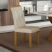Kit 04 Cadeiras Sala de Jantar Clara MDF Moveis Leifer Freijó, Joli Palha