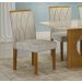 Kit 04 Cadeiras Sala de Jantar Lorena MDF Moveis Leifer Freijó, Pena Palha