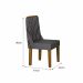 Kit 04 Cadeiras Sala de Jantar Perola Madeira Moveis Leifer Freijó, Joli Chumbo