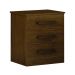 Mesa De Cabeceira 3 Gavetas Rubi Bronze Leifer Moveis Braúna