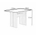 Mesa de Jantar 1,20m para 4 Cadeiras Florença New Leifer Moveis CADEIRAS NÃO INCLUSAS Braúna/Off White