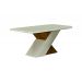 Mesa de Jantar 6 Lugares Tampo Vidro Ilheus 1,80m Leifer Moveis CADEIRAS NÃO INCLUSAS Freijó/Off White, Copo com vidro