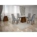 Mesa de Jantar Slim Retangular Tampo Copo MDF/Vidro 180cm Pampulha New Moveis Leifer CADEIRAS NÃO INCLUSAS Braúna/Off White, Copo com vidro