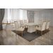 Mesa de Jantar Slim Retangular Tampo Copo MDF/Vidro 180cm Pampulha New Moveis Leifer CADEIRAS NÃO INCLUSAS Off White, Copo com vidro