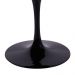 Base Mesa Saarinen Tulip Jantar Redonda Preta - 124 a 150cm