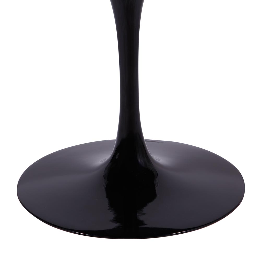 Base Mesa Saarinen Tulip Jantar Redonda Preta - 124 a 150cm