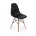 Conjunto Mesa Saarinen Redonda Espirito Santo 107cm + 4 Cadeiras Eames DSW - Preta