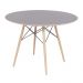 Mesa Eames Eiffel DSW Redonda 100cm Preta
