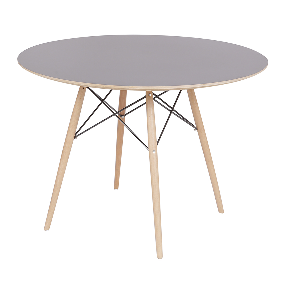 Mesa Eames Eiffel DSW Redonda 100cm Preta