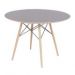 Mesa Eames Eiffel DSW Redonda 120cm Preta