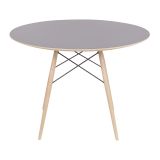 Mesa Eames Eiffel DSW Redonda 120cm Preta