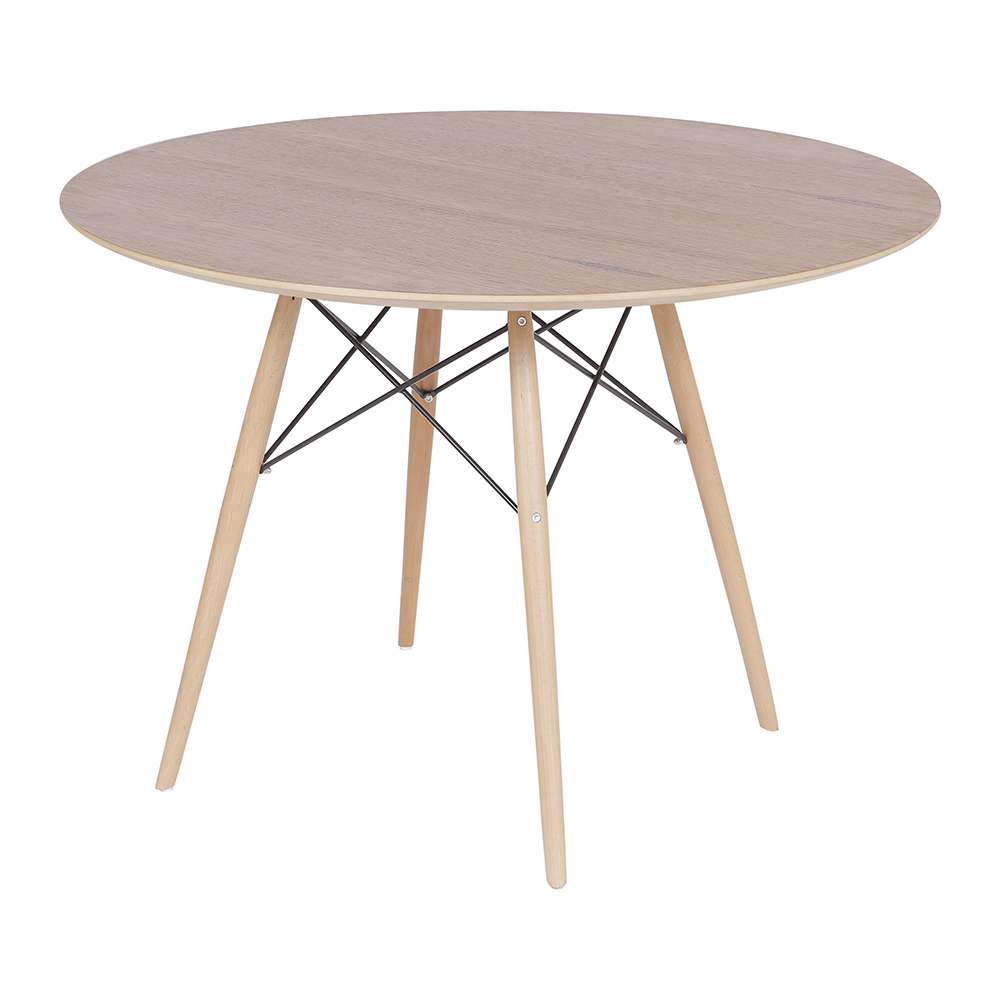 Mesa Eames Eiffel DSW Redonda 90 cm Freijó