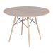 Mesa Eames Eiffel DSW Redonda 90 cm Imbuia